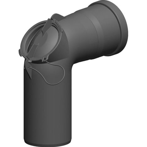 Coude de nettoyage 87° Ø 110 mm avec porte