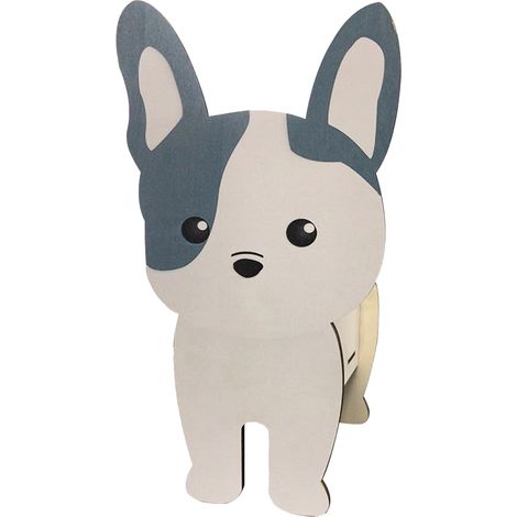 Blumentopf in Hundeform, niedlicher Blumentopf aus Holz mit Cartoon-Tiermotiven, für Garten, Innen- und Außenbereich, Bürodekoration