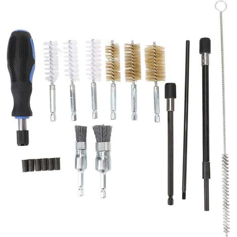 19 PCS Injecteur Diesel Sage de nettoyage Kit culle des culasses Brosse Brosse universelle ajustement pour le véhicule (1/4)