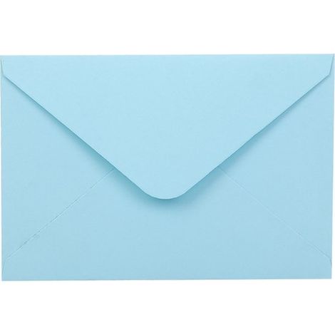 100 buste (13,5 x 18,5 cm) per partecipazioni di nozze, biglietti di Natale, inviti in acrilico e foto, azzurro chiaro (1/5)