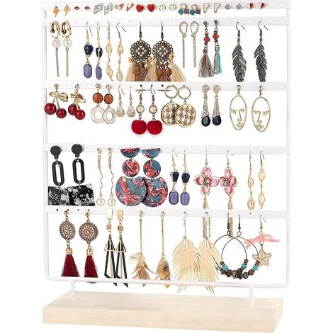 Presentoir Bijoux, Rangement Bijoux, Porte Boucle D'oreille, Convient pour Suspendre des Boucles D'oreilles et des Clous D'oreilles. Support de Rangement pour La Décoration de La Maison (1/5)