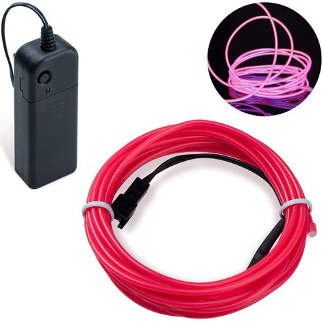 1 Guirlande Lumineuse LED, Néon Flexible 3M, 3 Modes Éclairage, Télécommande, Imperméable, Intérieur Extérieur, Fête Noël
