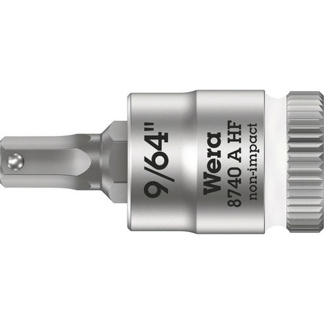 Steckschlüsseleinsatz 8740 A HF 1/4 Zoll i6-KT.SW 9/64 Zoll L.28,0mm