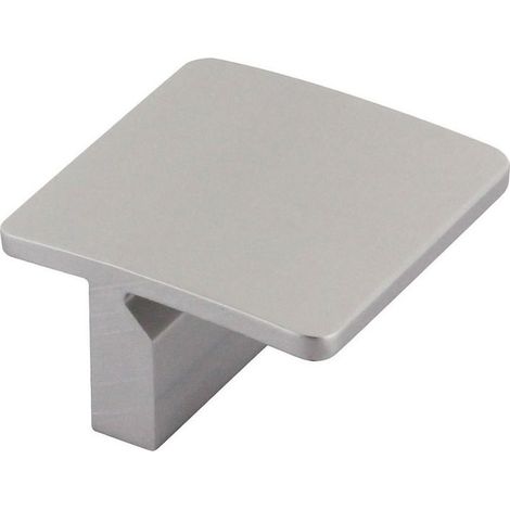 Bouton aluminium - Hauteur : 22 mm - Décor : Alu anodisé - Matériau : Aluminium - Section : 40 x 40 mm - Entraxe : 32 mm - FOSUN