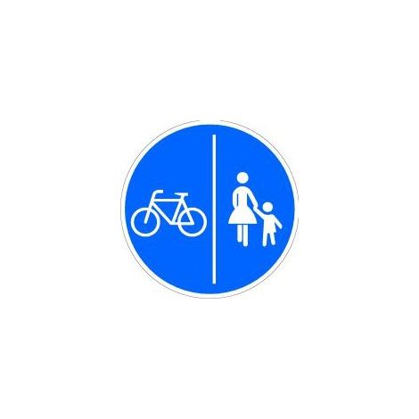 Pannello Vkz .241-30 Ronden 600 Millimetri Richiesti Pedoni / Biciclette