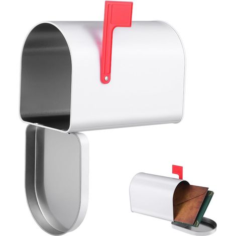 Boîte aux Lettres Tôle pour Boîte Métallique Blanche pour Cartes de Mariage Robuste pour Chambre et Projets DIY pour Échanges de Cadeaux (1/5)