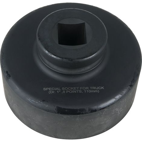 KS Tools 1" Achsmuttern-Schlüssel, 8-kant, kurz, 110 mm - 460.3320