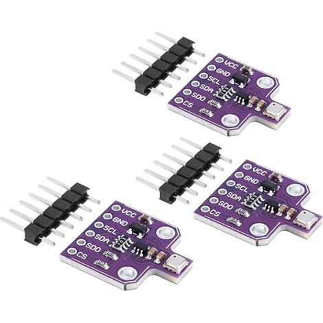 Carte de développement CJMCU-680 Capteur de pression pour capteur de température et d'humidité 1,7 3,6 V I2C Compatible avec pour la détection de la qualité de l'air (3 pièces) (1/5)