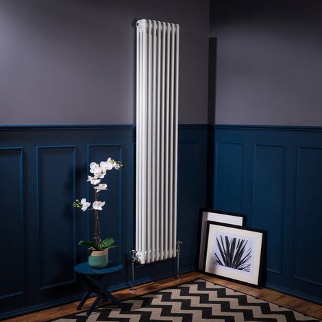 WarmeHaus Traditional Radiator White Triple Panel 1800x382mm (1/5)