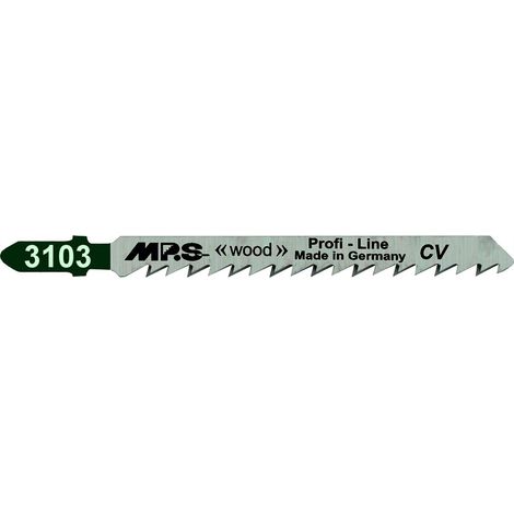 Lame de scie sauteuse MPS 3103 de MPS, 6 dents TPI, pour couper du bois de 10 à 45 mm.