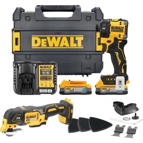 Dewalt DCF870E2T 18v XR Hydraulic Compact Impact Driver + DCS355N Multi Tool (1/5)