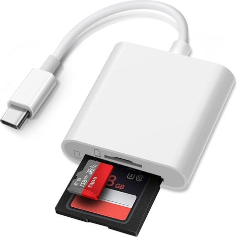 Adaptateur Carte SD USB C pour SD/TF Lecteur Carte SD USB C Lecteur de Carte Micro SD (1/5)