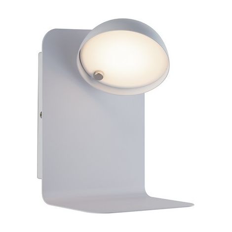Fan Europe LuceAmbienteDesign - Lámpara de lectura de pared LED giratoria integrada con USB, blanco, 4000K
