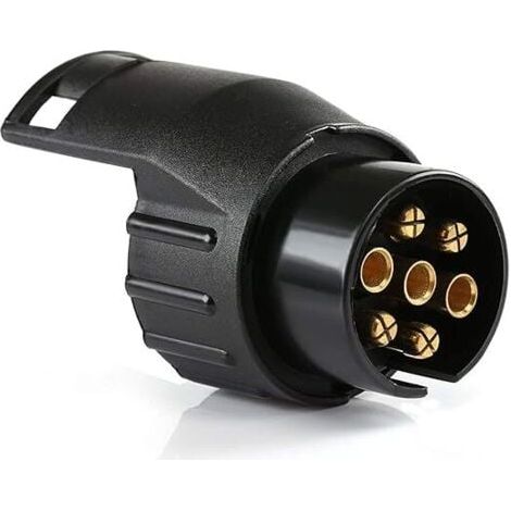 Anhänger Adapter Stecker, Universelles Zubehör, Wasserdichter Anhängeradapter 7-polig auf 13-polig Kompatibel mit Auto und LKW (1/5)