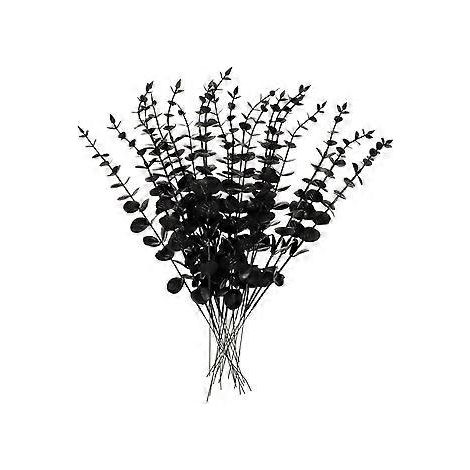 20 tiges et feuilles d'eucalyptus artificiel, aspect réaliste, pour une fête de mariage. (1/3)