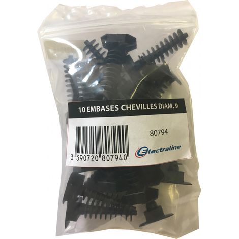 Set mit 10 Dübelsockel, L.9 mm CENTRALE BRICO