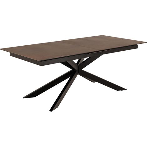 Irwine Esstisch 100x200/240cm mit Auszug braun.