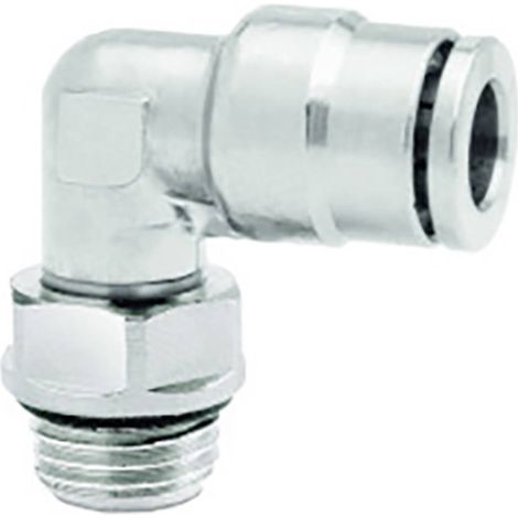IMI NORGREN Raccordo angolato orientabile 102470605 Filetto esterno: M5 x 0.80 Ø tubo: 6 mm 1 pz.