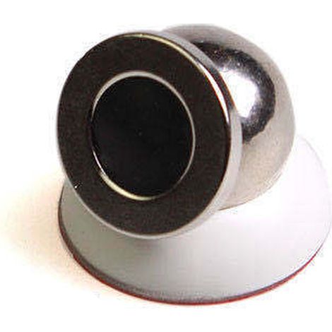 Support de téléphone magnétique pour voiture, aimant puissant intégré, compatible avec les grilles d'aération, blanc (1/5)