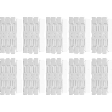 Connecteur de jonction sans vis 928M-3P (version étroite), double pression, pour câblage bâtiment, lot de 10 pièces. (1/5)