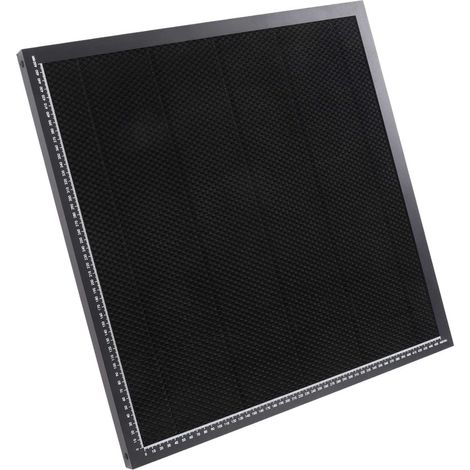 Une table de travail en nid d'abeille pour machines de découpe et de gravure laser, dotée d'une table de travail en nid d'abeille en acier pour une dissipation rapide de la chaleur et une protection d (1/5)