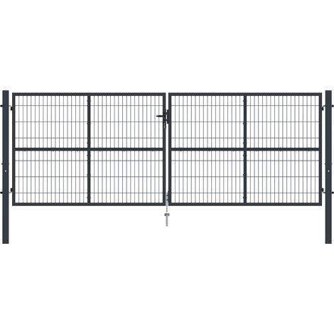 Portón de malla gris RAZO 4m Alt.140cm