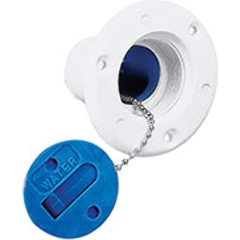 1 Bouchon Plastique Eau 38 Mm Couleur Blanc Pour Réservoir De Carburant