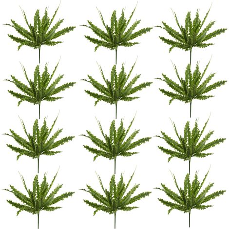 12 x 40cm Artificial Crocodile Fern Plant (1/5)