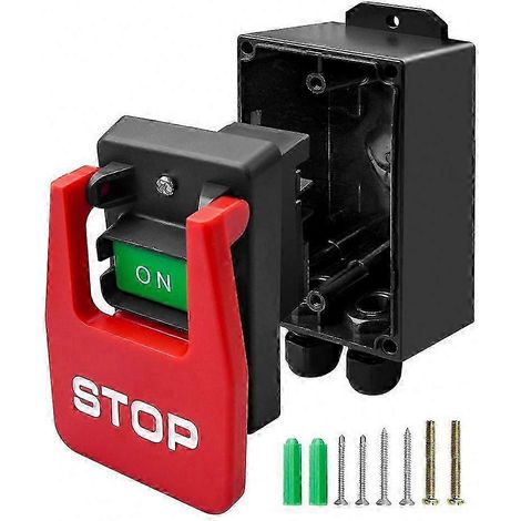Interrupteur à palette double tension avec boîtier profond, compatible avec les scies circulaires et les perceuses, accessoire pour outils électriques 120 V/220 V/380 V (1/5)