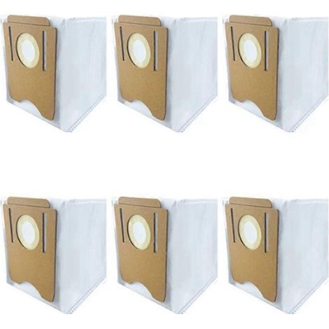 Lot de 6 sacs à poussière pour robot aspirateur S8/S8+ (pièces de rechange remplaçables pour maison connectée) (1/4)