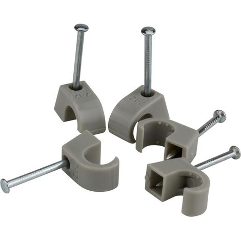 Expressschelle 7-12mm grau 50x Nagelschellen (1/2)