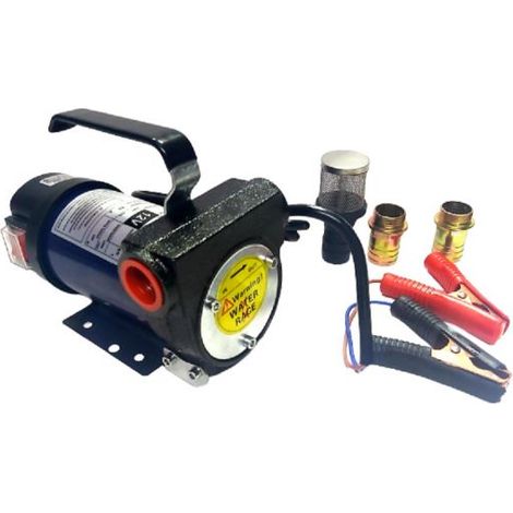 POMPA TRAVASO ELETTRICA CARBURANTE ACQUA OLIO DIESEL 12V 200 WATT AUTO BARCA
