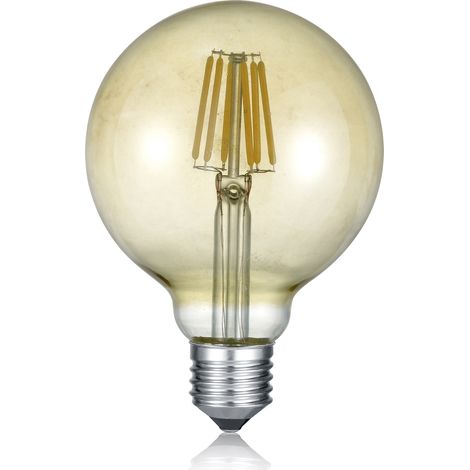 Ampoule LED globe dorée E27 8W 806 lm blanc chaud 2700K dimmable Trio