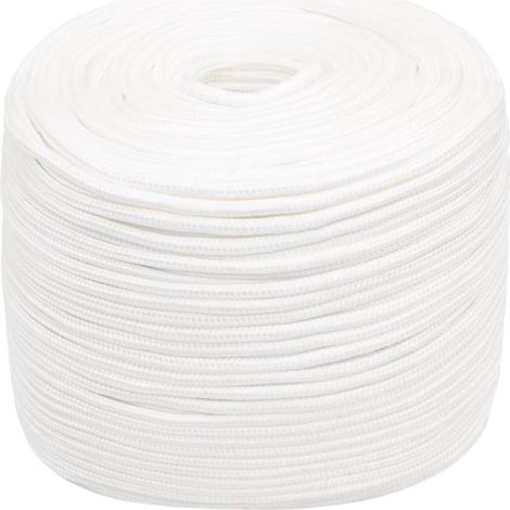 Corde de bateau, Corde de Chanvre, pour la Décoration, le Bricolage, le Jardinage Blanc complet 8 mm 50 m Polypropylène OIB5629E (1/5)