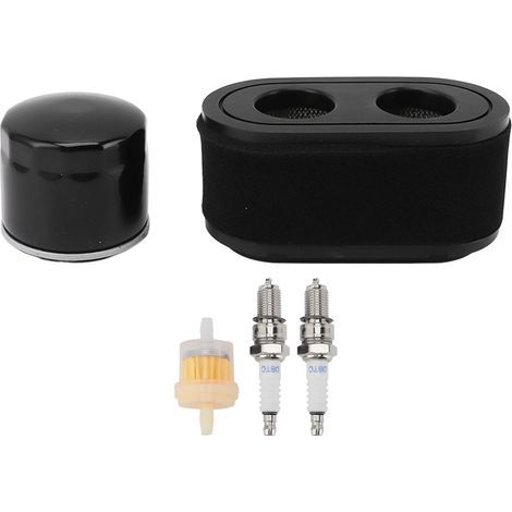 Kit d'entretien pour filtre à air, huile, bougies et préfiltre compatible Toro TimeCutter SS SW SWX 42in 50in moteur V Twin. (1/5)