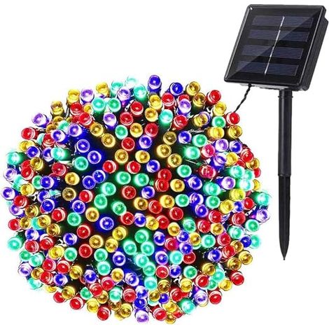 Guirlande Lumineuse Solaire 20M 200 LED Guirlande Solaire Exterieur Sapin Lumière 8 Modes Étanche Décoration Lampe pour Intérieur Jardin Patio Mariage Anniversaire Coloré (1/5)