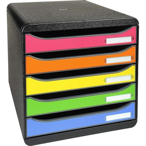 Bloc de classement BIG-BOX PLUS 5 Tiroirs Punchy arlequin (1/5)