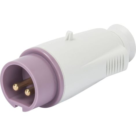 Gerader Stecker IP44 2P 32A 20-25V Lila 50/60 Hz Schraubverdrahtung