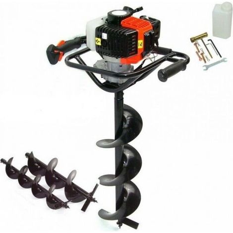 MOTOTRIVELLA TRIVELLA CON MOTORE A SCOPPIO 52CC 3 PUNTE 100 150 200MM (1/5)