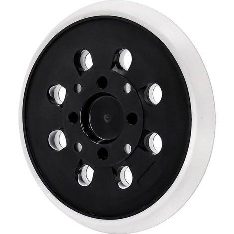 Plateau de ponçage 125 mm – Compatible Bosch PEX 300/400 AE – Vitesse 12000 tr/min – Pour bois et plastique – 8 trous pour aspiration