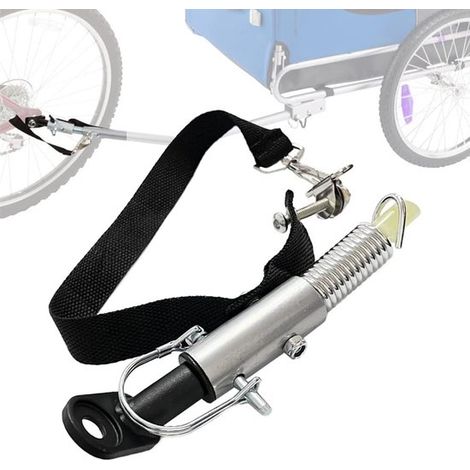 Acoplamiento para remolque de bicicleta, Acoplamiento universal para remolque de bicicleta, Adaptador de barra de remolque, negro (1/5)