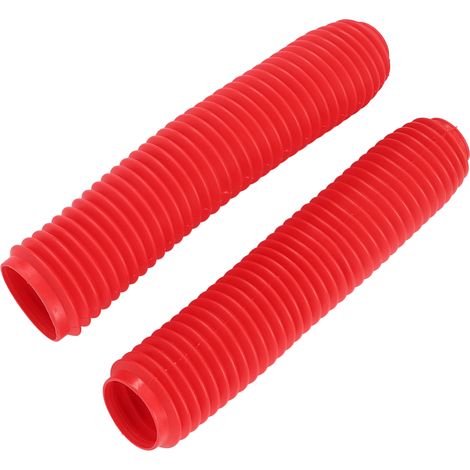 Paire de soufflets de fourche avant de moto, cache-poussière de rechange pour SUZUKI RM125 DR250 DRZ400 400 (rouge) (1/5)