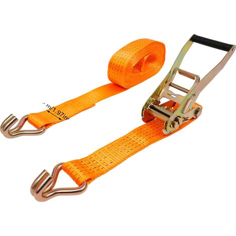 Sangles de remorquage, haute capacité de charge, construction durable, Orange 6m (1/2)