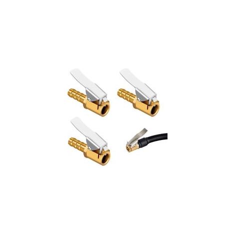 Ugello di gonfiaggio in ottone, clip per pompa ad aria, raccordo per valvola di gonfiaggio, adattatore per valvola per pneumatici di auto o camion, tipo scanalato, 8 mm - Crezuo