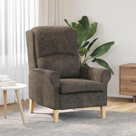 Sessel Dunkelgrau 76 x 94 x 102 cm Kunstleder vidaXL (1/5)
