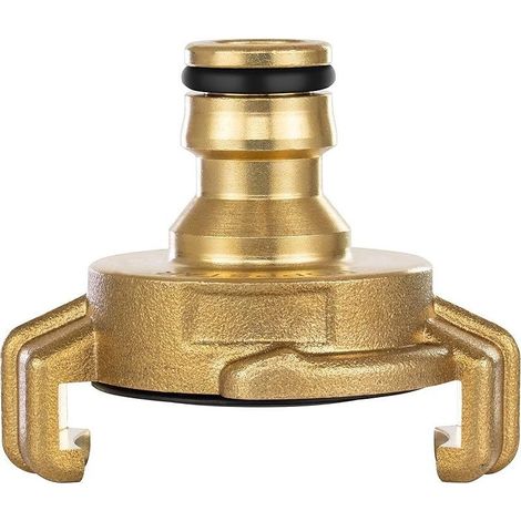 Raccord Rapide en Laiton Système Geka avec Connecteur pour Tuyau D’arrosage (compatible avec système Gardena) (1/4)