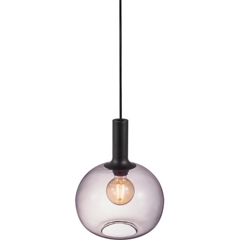 Suspension en verre Alton sphère Ø 25cm verre fumé - 47313047 (1/8)