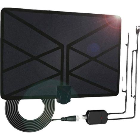 Antenne HDTV - OKZ - 960 miles - Intérieure amplifiée - Compatible 4K/1080P - DVB‑T/Freeview (1/4)