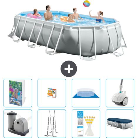 Intex Piscine Prism Frame Ovale - 503x274x122 cm - 9-pièces  S590
