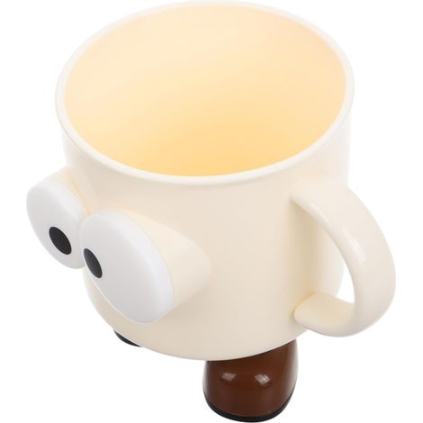 Toothbrush Cup with Big Eyed Doll Design for Kids Plastic